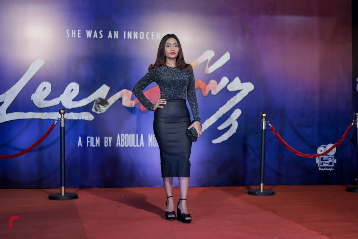 23 ޖުލައި 2019 --"ލީނާ" ގެ ރެޑް ކާޕެޓް އިން މަޝްހޫރު ބައެއް ދިވެހި ފަންނާނުން-- ފޮޓޯ: ޝުއައިބް މުހައްމަދު