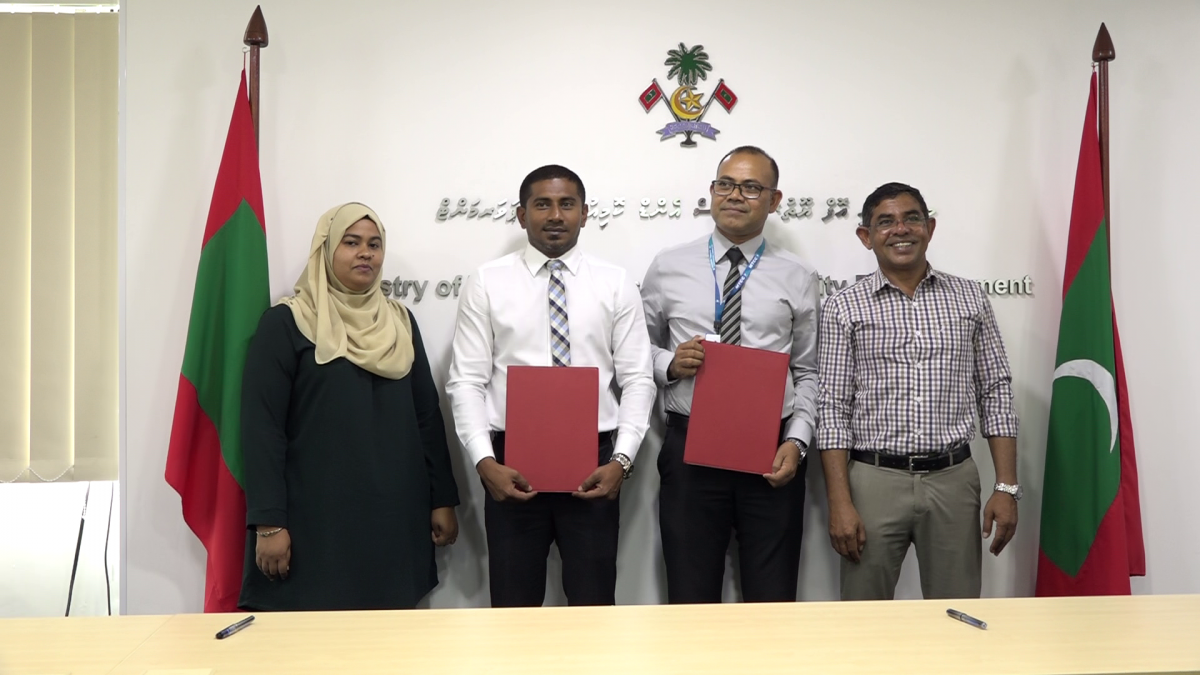 The signing took place at the ministry building on Wednesday