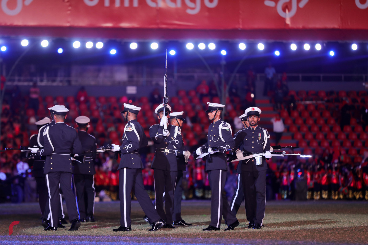 26 ޖުލައި 2019 --މިނިވަން ދުވަހުގެ ރަސްމީ ޕެރޭޑުގެ ހަރަކާތްތައް، ގަލޮޅު ދަނޑުގައި ބޭއްވި ޕެރޭޑް ޝަރަފްވެރި ކޮށްދެއްވީ ރައީސުލް ޖުމްހޫރިއްޔާ އިބްރާހިމް މުހައްމަދު ސޯލިހް-- ފޮޓޯ: ޝުއައިބް މުހައްމަދު