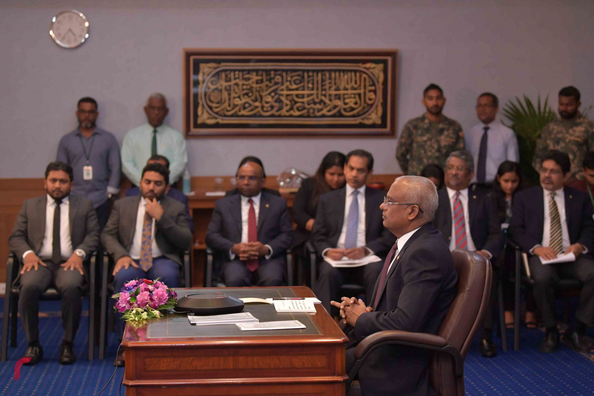 ކޮވިޑް19 އާއި ގުޅިގެން ސާކުގެ މެންބަރު ޤައުމުތަކުގެ ލީޑަރުން ބައިވެރިވި ވީޑިއޯ ކޮންފަރެންސްގައި ރައީސް ބައިވެރިވެ ވަޑައިގެންނެވުން --- ފޮޓޯ ރައީސް އޮފީސް