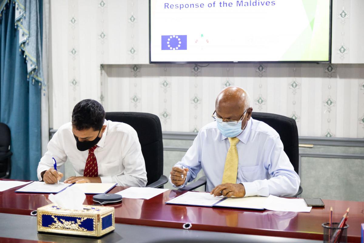 ޑަބްލިއުއެޗްއޯ އާއި އީޔޫ އިން ރާއްޖެއަށް އެހީތެރިކަން ފޯރުކޮށްދެނީ