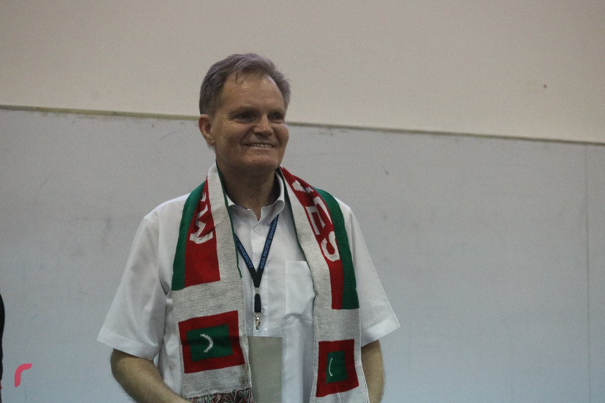 12 ޖޫން 2019 - - އޭޝިޔާ ޕެސިފިކް ޔުނިވަރސިޓީގެ ދަރިވަރުން ދިވެހިރާއްޖޭގެ ގައުމީ ޔުނިވަރސިޓީ އަށް ޒިޔާރަތް ކުރުން-- ފޮޓޯ: ޝުއައިބް މުހައްމަދު