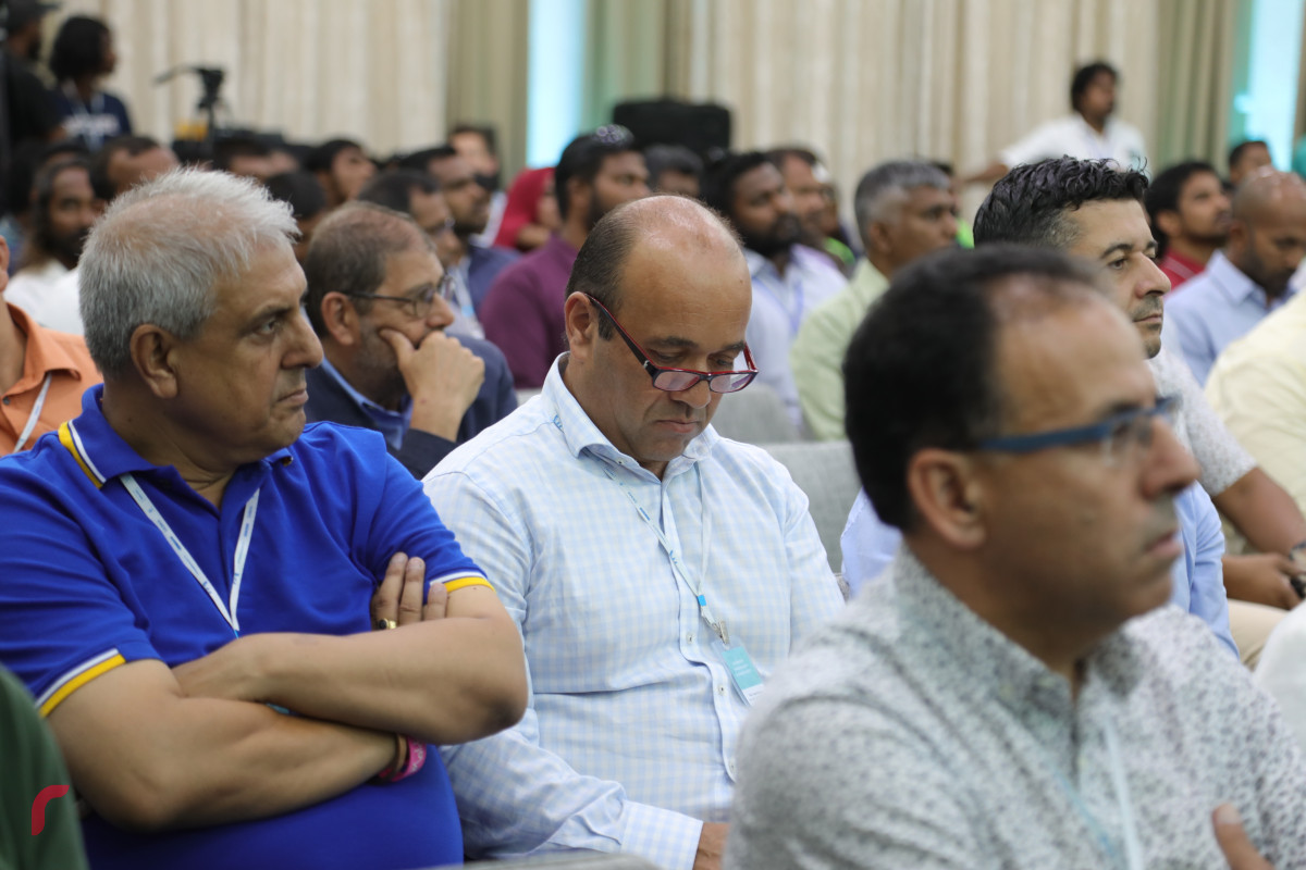 29 އޯގަސްޓް 2019/ އއ.އުކުޅަސް --އުކުޅަސް ޓެކް ފެއަރ ނިންމުމުގެ ޖަލްސާގެ ތެރެއިން، ފެއަރ ގައި ބައިވެރިވި ބައެއް ސައިންސްވެރިން-- ފޮޓޯ: ޝުއައިބް މުހައްމަދު