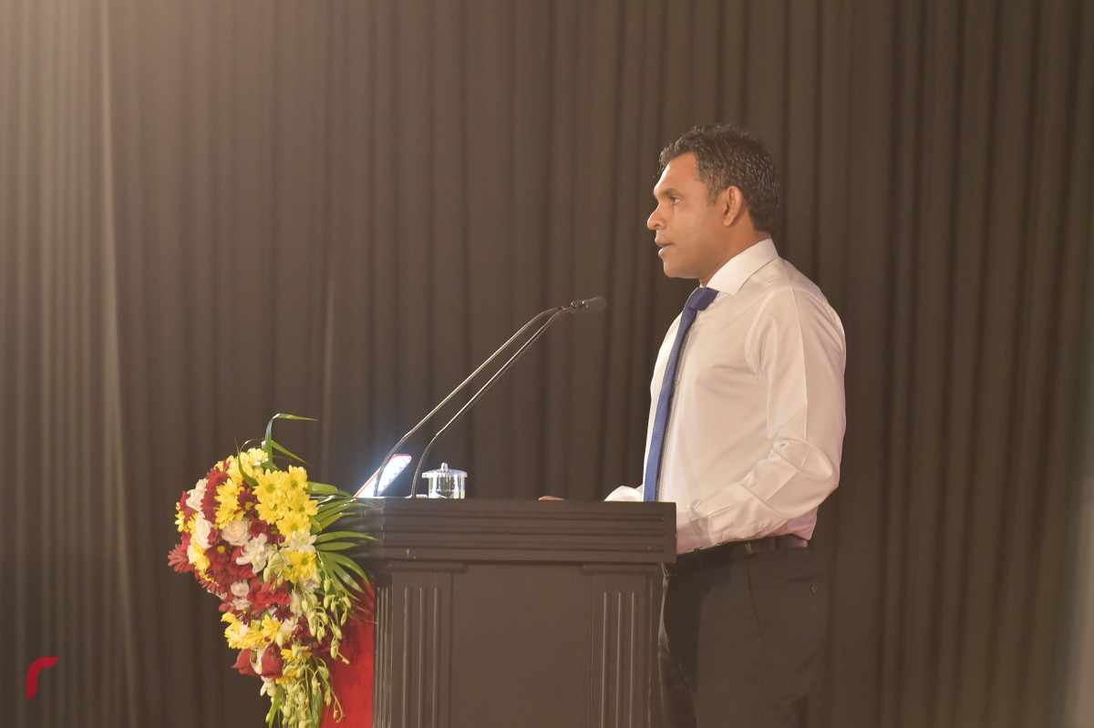 16 ސެޕްޓެމްބަރ 2019 --ނޫސްވެރިކަމުގެ އިނާމް 2018 ޝަރަފްވެރި ކޮށްދެއްވީ ނައިބު ރައީސް ފައިސަލް ނަސީމްއެވެ. މި ރަސްމިއްޔާތުގައި ވަނީ ނޫސްވެރިކަމުގެ ދާއިރާއިން ހިދުމަތްކޮށްދީފައިވާ ފަރާތްތަކަށް އެވޯޑްދީފައި.-- ފޮޓޯ: ރައީސް އޮފީސް