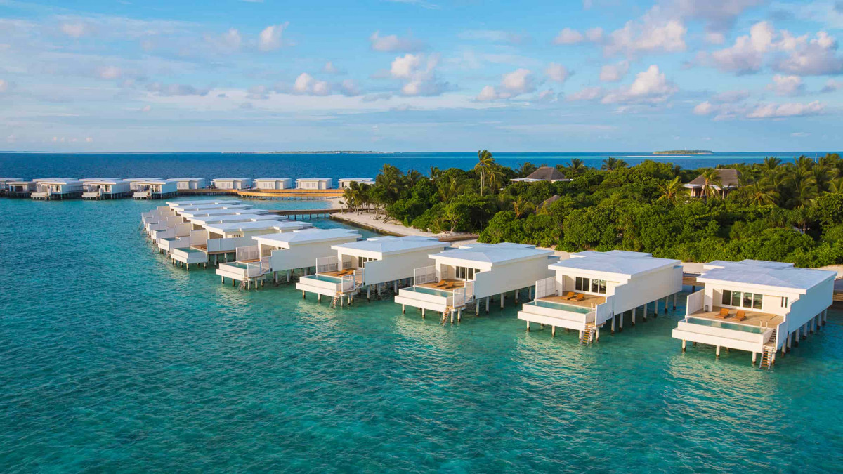 A tourist resort in Maldives