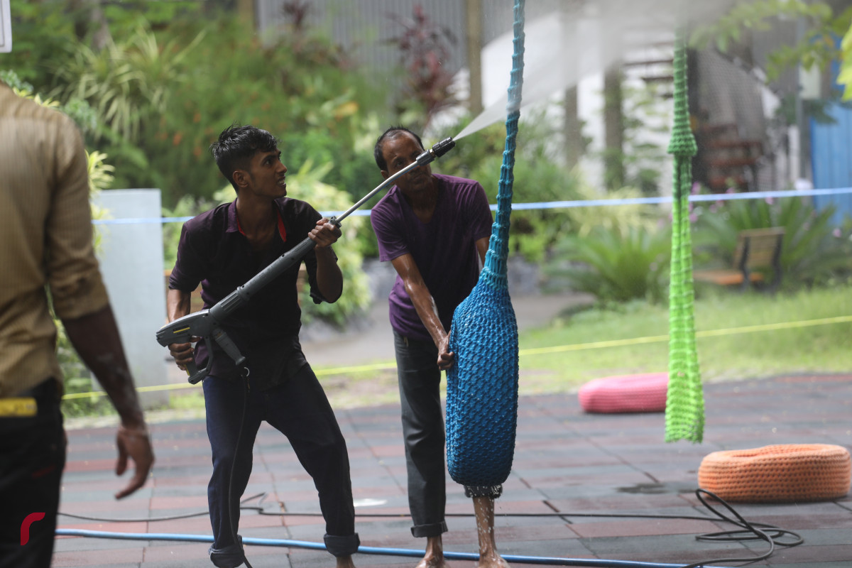 26 މެއި 2019: ސަލްޓަންޕާކު ސާފްކުރުމުގެ މަސްއްކަތްތައް ކުރަނީ -- ފޮޓޯ: ޝުއައިބް މުހައްމަދު