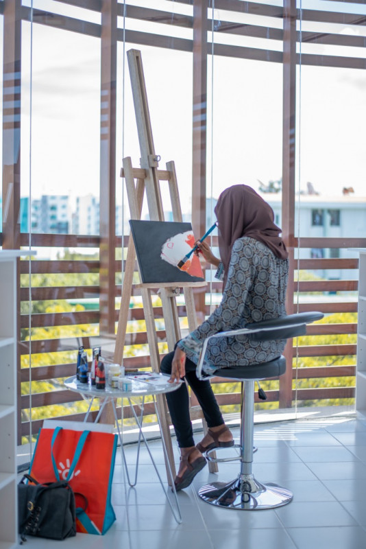 މި ވޯކްޝޮޕް ހިންގުމަށް ހަމަޖެހިފައިވަނީ ޒުވާނުންނަށް އަމާޒުކޮށްގެން [ފައިލް ފޮޓޯ]