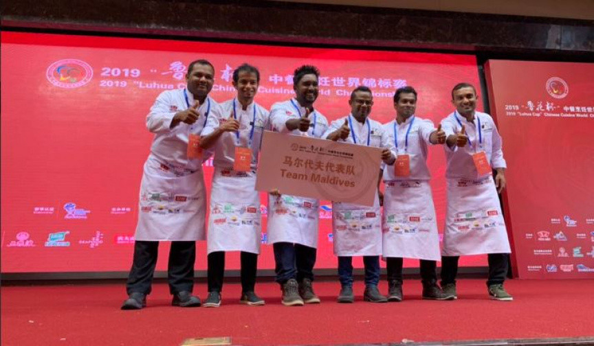 The Maldives team of six talented chefs