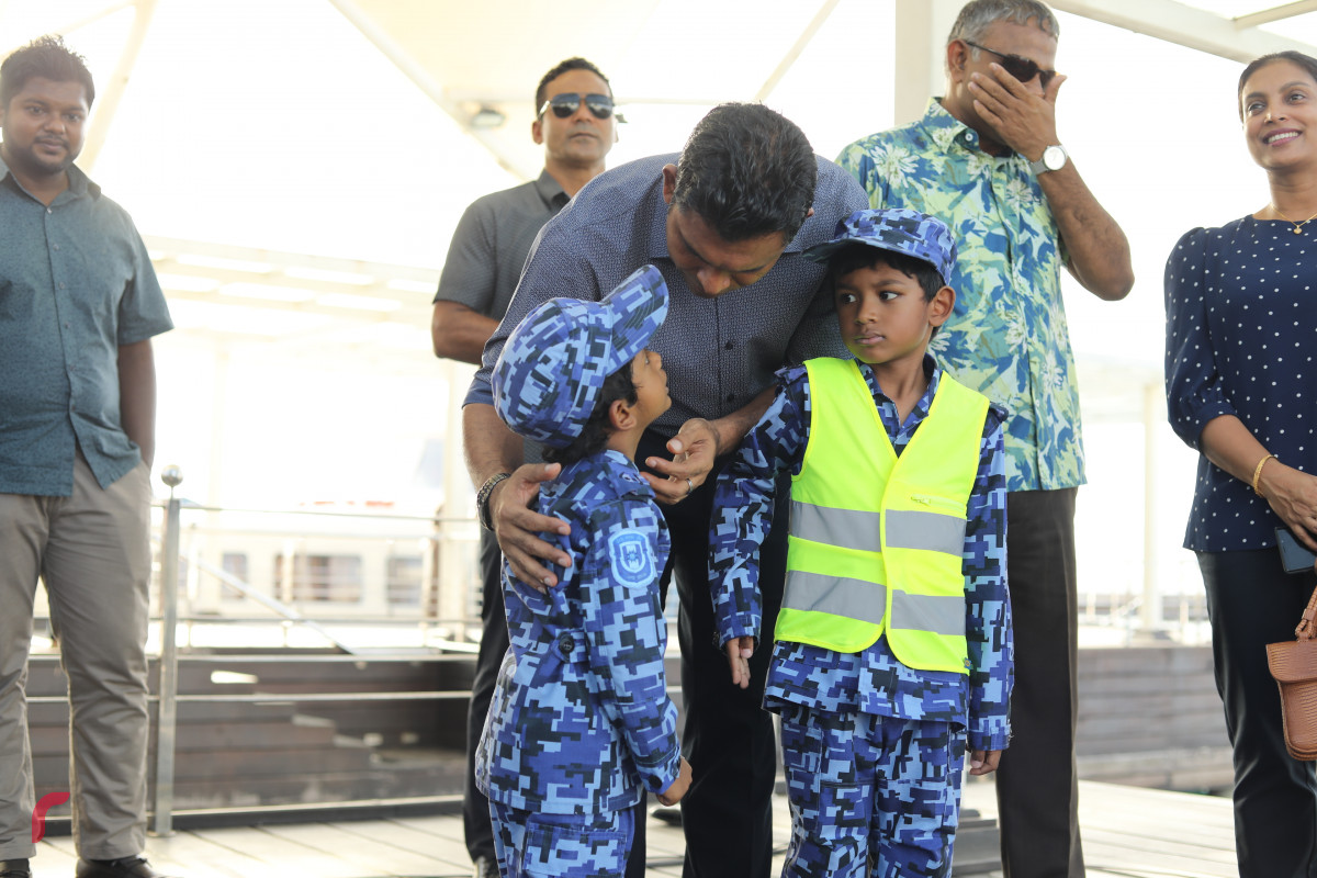 03 ޖޫން 2019 --ރޯޑްސޭފްޓީ ކެމްޕެއިންގެ މީސްމީޑިއާ ހަރަކާތް އިފްތިތާހު ކުރުމުގެ ތެރެއިން. މި ހަރަކާތް އިފްތިތާހު ކޮށްދެއްވީ ފައިސަލް ނަސީމްއެވެ.-- ފޮޓޯ: ޝުއައިބް މުހައްމަދު