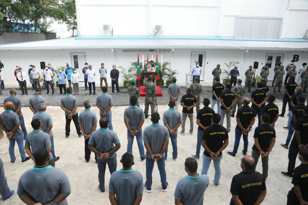 ހުޅުމާލޭގައި ތައްޔާރުކުރި މެޑިކަލް ފެސިލިޓީ ހުޅުވުމަށް ބޭއްވި ރަސްމިއްޔާތު: ޑިފެންސް މިނިސްޓަރ ވާހަކަދައްކަވަނީ