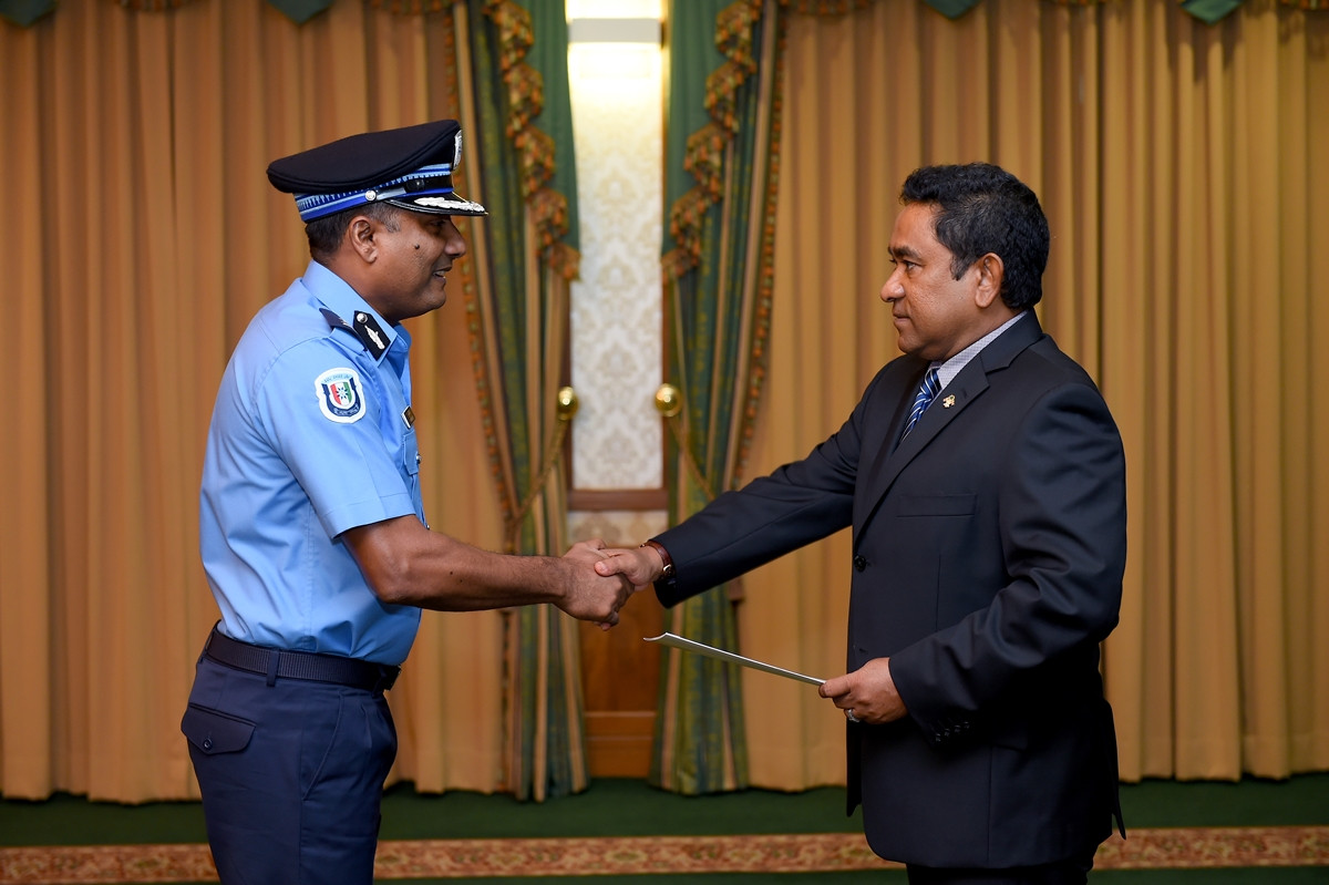 ކޮމިޝަނަރ އޮފް ޕޮލިސް ކަމުގެ މަޤާމަށް އަޙްމަދު ޢަރީފު ޢައްޔަނު ކުރެއްވުން