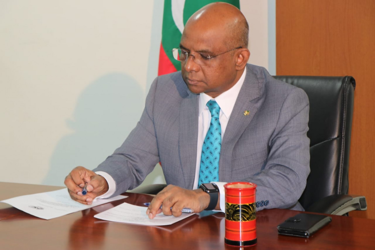 މިނިސްޓަރ ޝާހީދު އޯއައިސީ ބައްދަލުވުމުގައި ބައިވެރިވެ ވަޑައިގަތުން