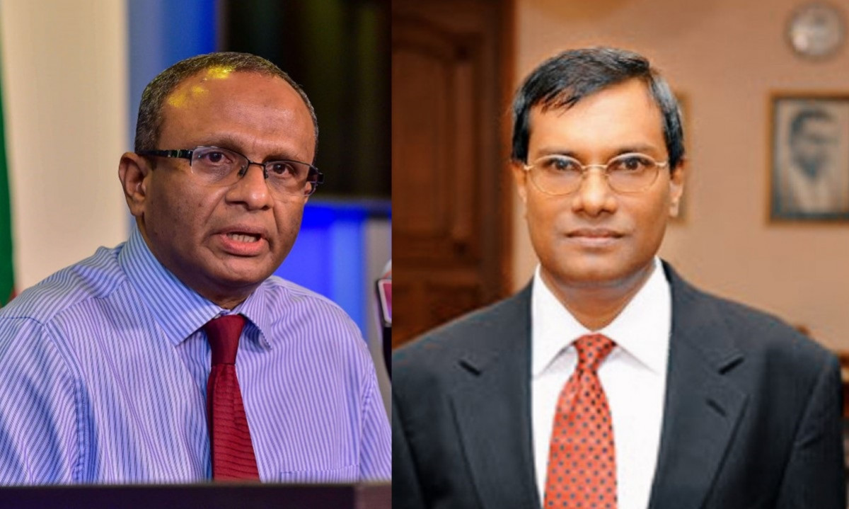 R-L) Ahmed Muthasim Adnan and Husnu Al Suood