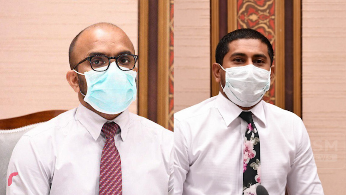 މިނިސްޓަރ އިބްރާހީމް އަމީރު އަދި މިނިސްޓަރ އަހުމަދު މަހްލޫފް