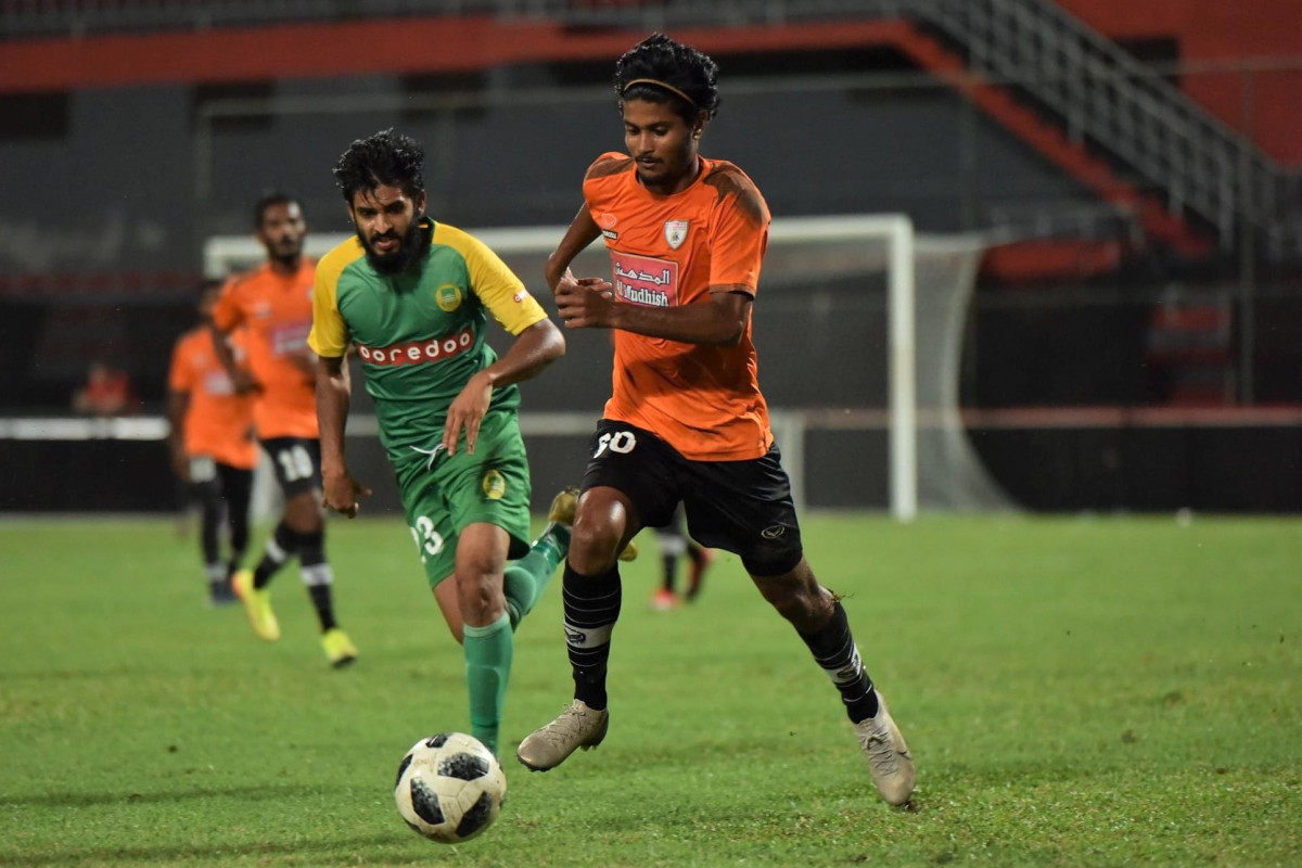 މިދިޔަ ސީޒަނުގެ ދިވެހި ޕްރިމިއާ ލީގުގައި މާޒިޔާ އާއި އީގަލްސް ބައްދަލުކުރި މެޗުގެ ތެރެއިން