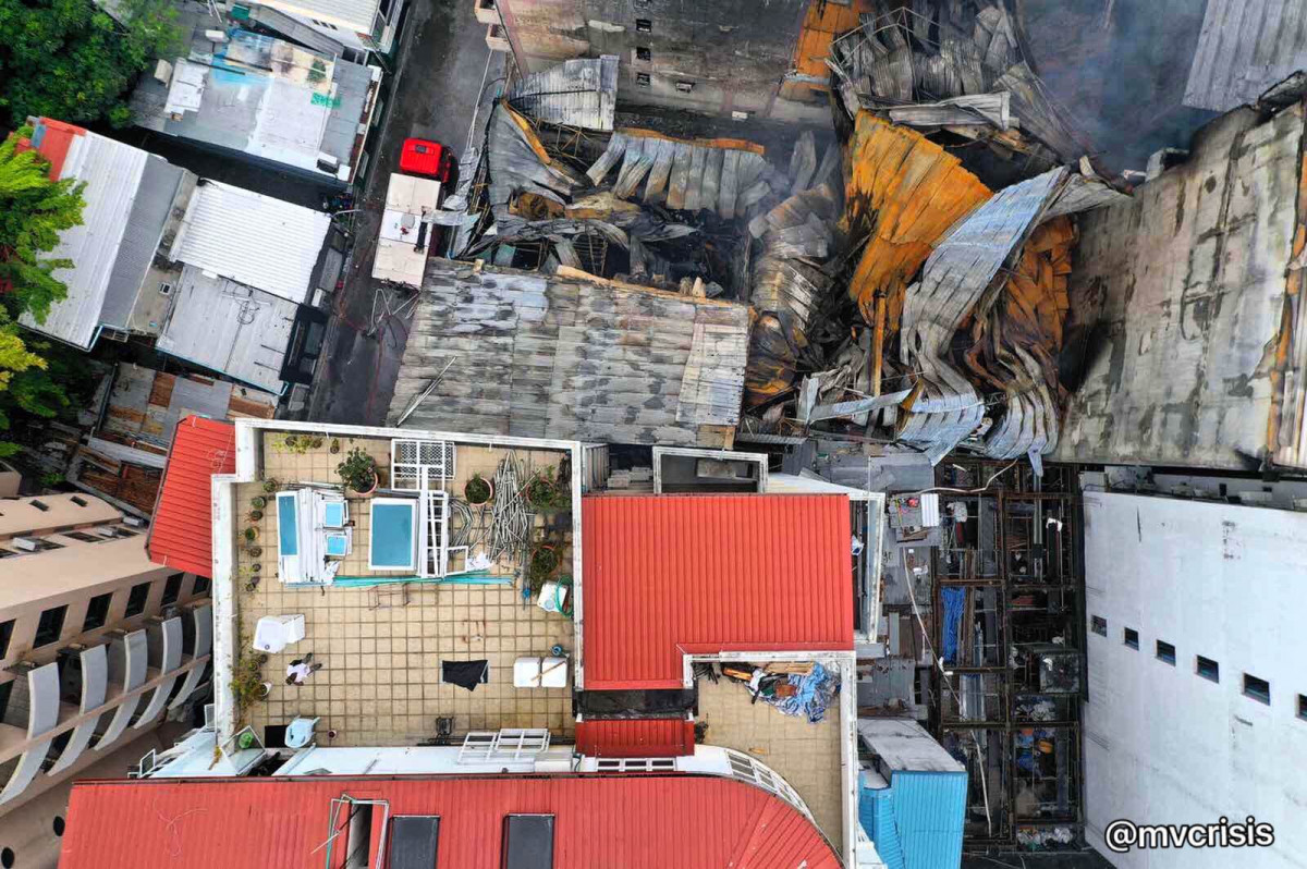 އަލިފާނުގެ ހާދިސާގައި ރޯވި އިމާރާތެއް އަނދާ އަޅިއަށްވެފައި