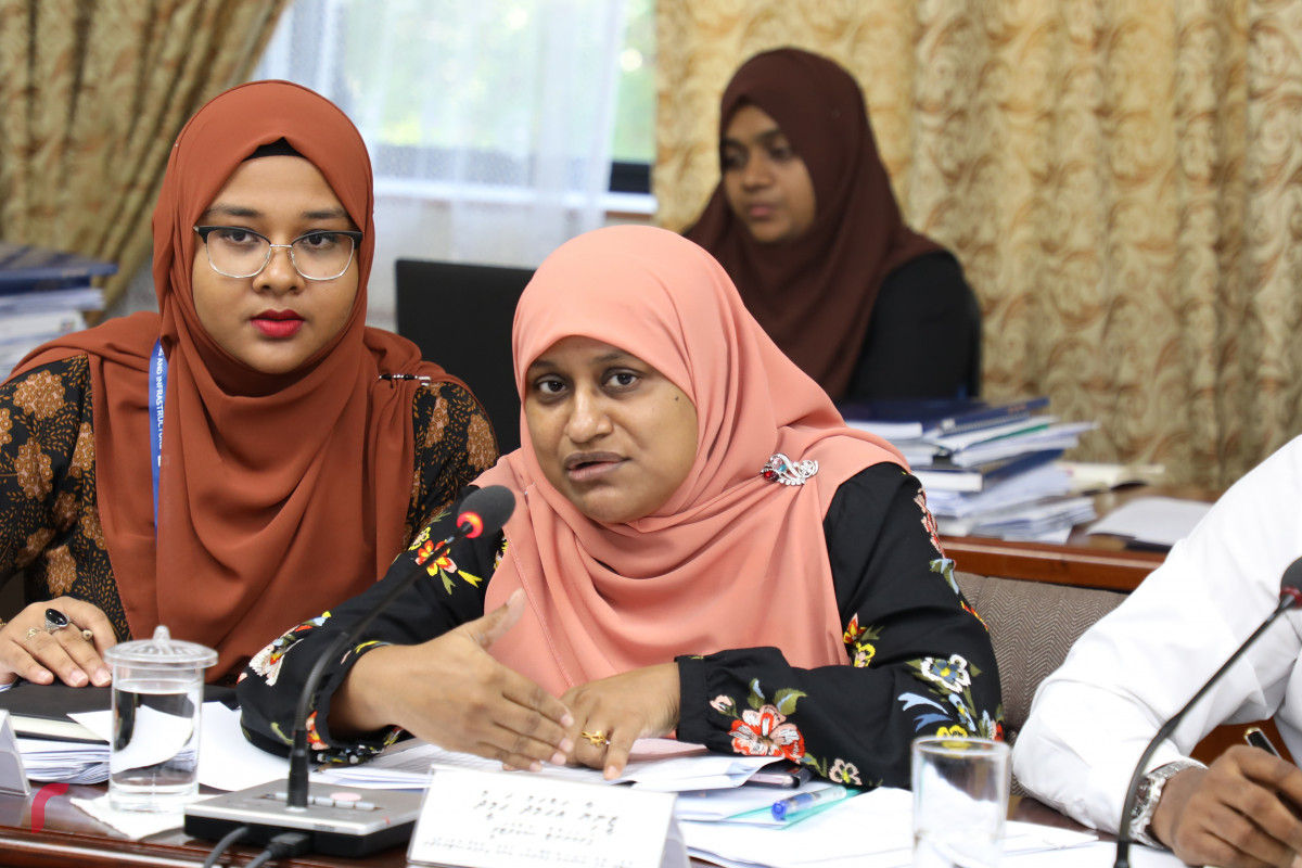 ރައްޔިތުންގެ މަޖިލީހުގެ މިނިވަން މުއައްސަސާތަކުގެ ކޮމެޓީގެ ބައްދަލުވުމުގެ ތެރެއިން -- ފޮޓޯ: ޔޫސުފް ސޮފްވާން