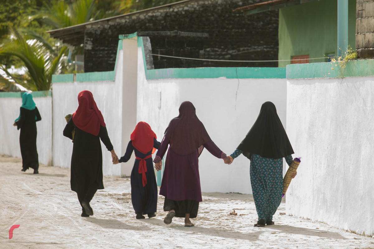 11 ޖުލައި 2019/ ހއ.ހޯރަފުށި--ހޯރަފުށި މަސްޖިދުލް އައްވާބުގައި ކުރެވުނު އީދު ނަމާދަށް ފަހު-- ފޮޓޯ: ޝުއައިބް މުހައްމަދު