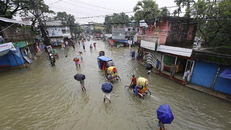 The floods have been worsening, reports international media
