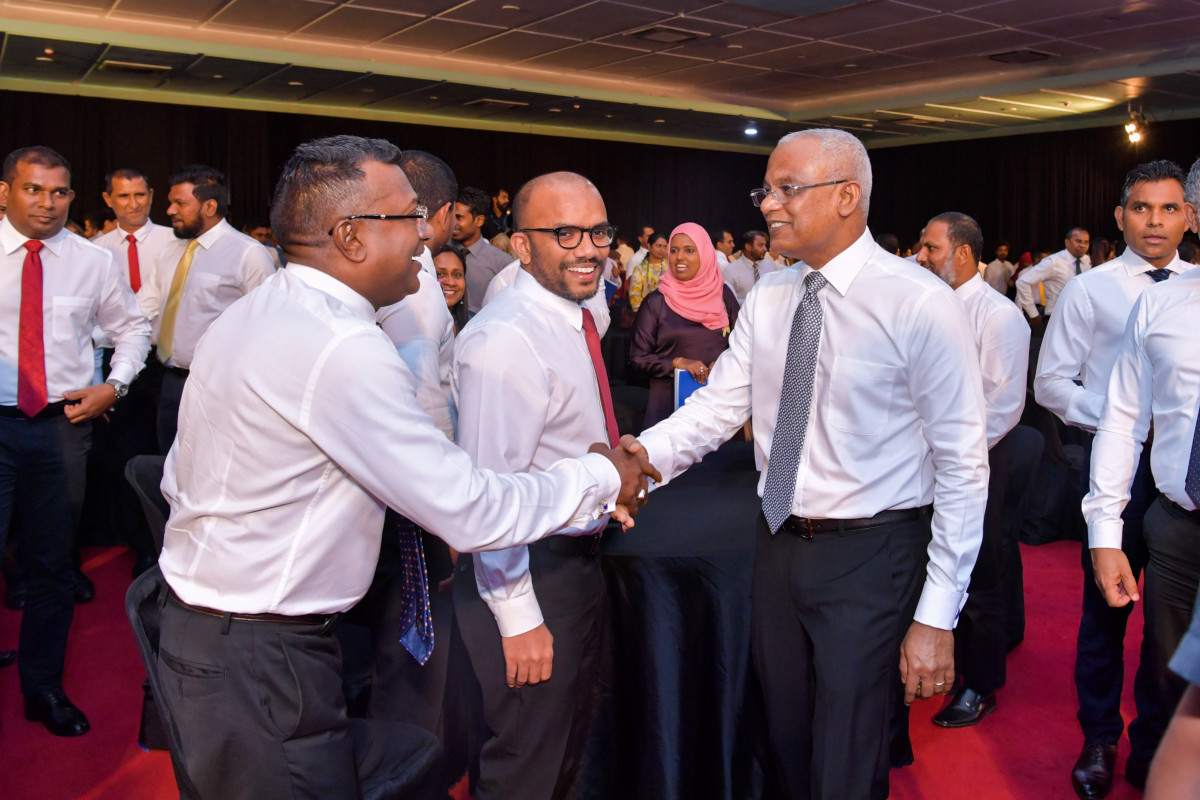 ކުރިއަށް އޮތް ފަސް އަހަރުގެ ތަރައްޤީގެ މިޞްރާބު ހިމެނޭ ސްޓްރެޓީޖިކް އެކްޝަން ޕްލޭން އިފްތިތާޙު ކޮށްދެއްވުން -- ފޮޓޯ: ރައީސް އޮފީސް