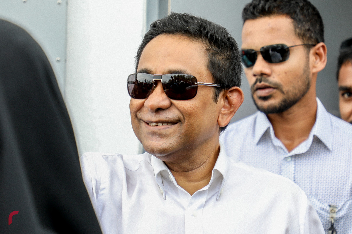 ކުރީގެ ރައީސް ޔާމީން ޝަރީއަތަކަށް ހާޒިރުކުރިއިރުގެ މަންޒަރެއް -- ފޮޓޯ : ޔޫސުފް ސަފްވާން