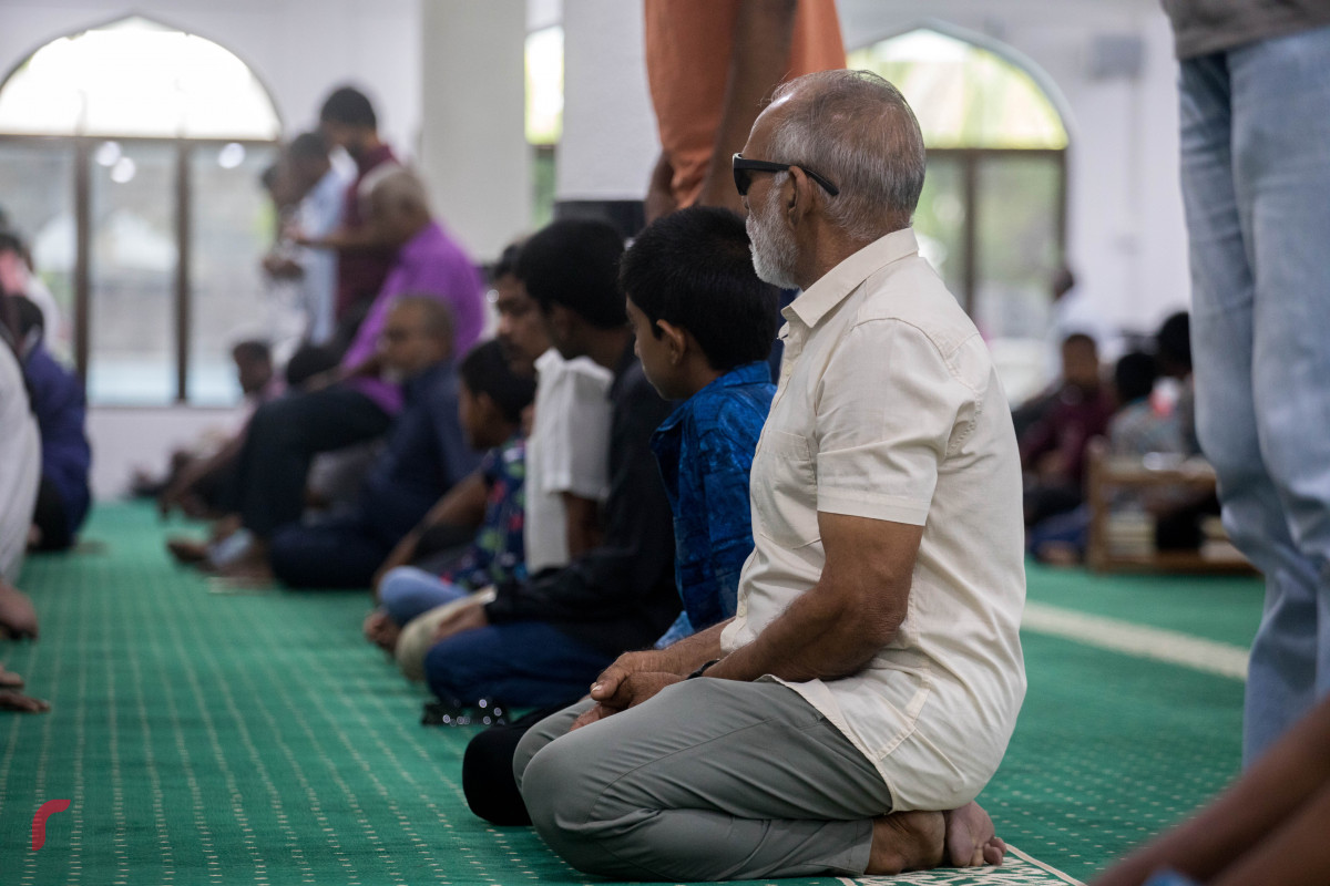 11 ޖުލައި 2019/ ހއ.ހޯރަފުށި--ހޯރަފުށި މަސްޖިދުލް އައްވާބުގައި ކުރެވުނު އީދު ނަމާދު ގެ ތެރެއިން-- ފޮޓޯ: ޝުއައިބް މުހައްމަދު