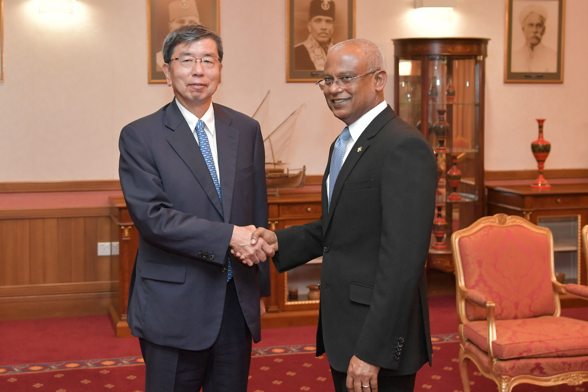 Takehiko Nakao, President of the Asian Development Bank (ADB) and President Ibrahim Mohamed Solih
