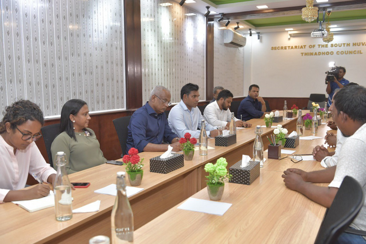 ރައީސް ހުވަދު އަތޮޅުގެ ރަށްތަކުގެ ކައުންސިލްތަކާއި ބައްދަލުކުރެއްވުގެ ތެރެއިން