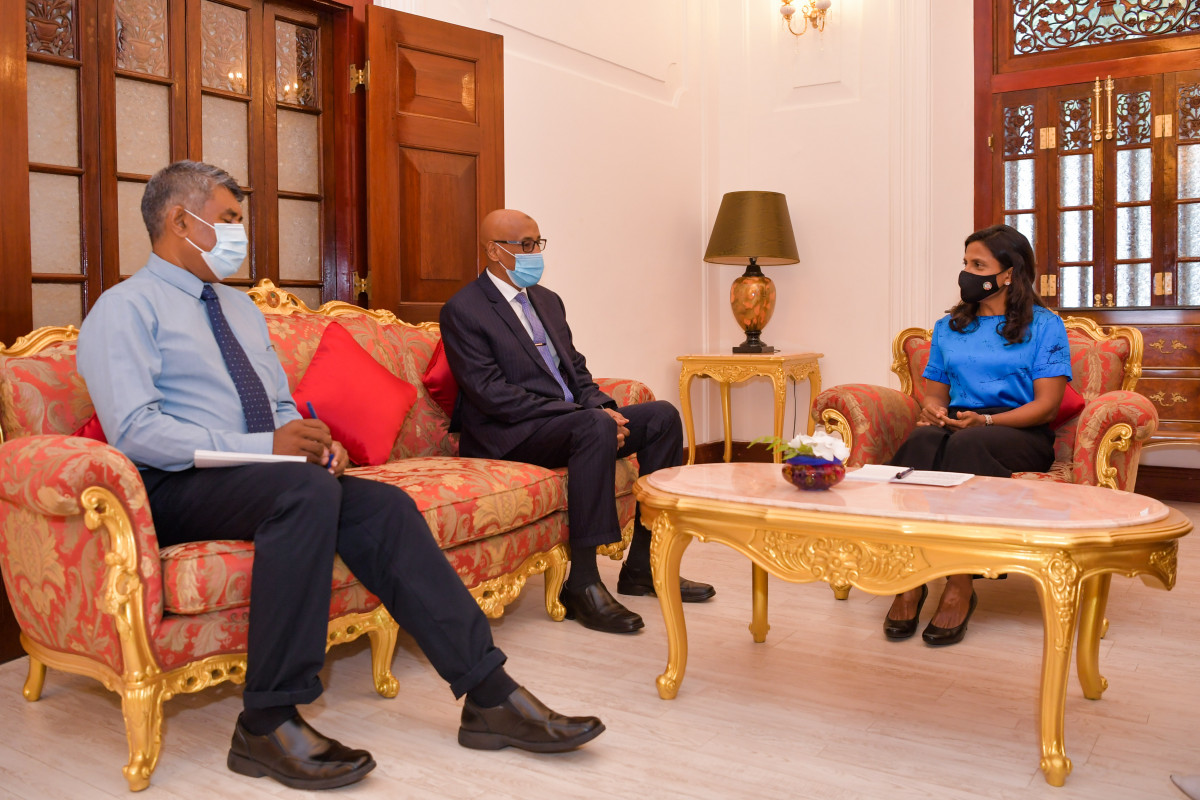 UNICEF Resident Representative paid a farewell call on the first lady on Tuesday