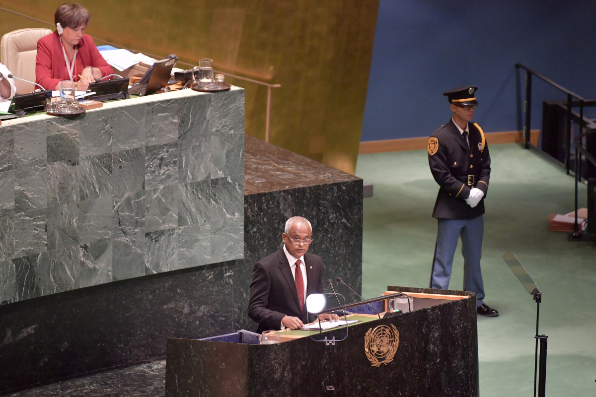 ރައީސުލްޖުމްހޫރިއްޔާގެ ވާހަކަފުޅުގައި އެމަނިކުފާނުގެ ސަރުކާރުން ރާއްޖޭގެ ރައްޔިތުންގެ ލާބައާ މަންފާއަށްޓަކައި ކުރަމުން ގެންދާ ބައެއް މަސައްކަތްތަކުގެ ތަފްޞީލުތައް ޙިއްޞާކުރެއްވި -- ފޮޓޯ: ރައީސް އޮފީސް