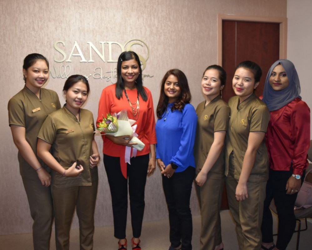 ސޭންޑްސް ވެލްނެސް އެންޑް އެސްތެޓިކް ގެ ނަމުގައި ސްޕާ ހުޅުވުމުގެ ތެރެއިން