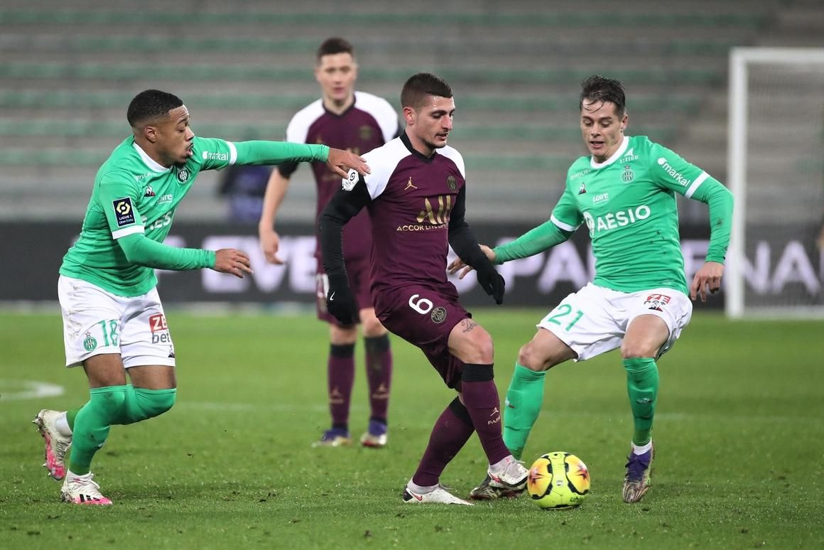 ސެއިންޓް އެޓިއެން އާއި ޕީއެސްޖީ ބައްދަލުކުރި މެޗުގެ ތެރެއިން: މި މެޗު އެއްވަރުވީ 1-1 ން